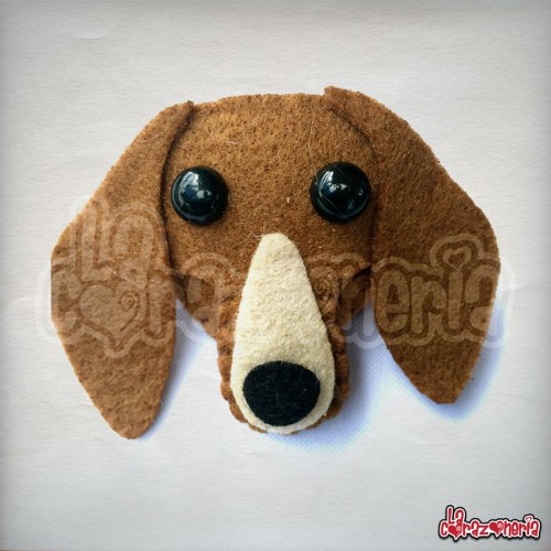 Broche Perro Salchicha (Dachshund) en Fieltro