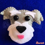 Broche Schnauzer en Filetro