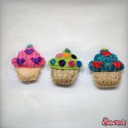 Broches Cupcakes