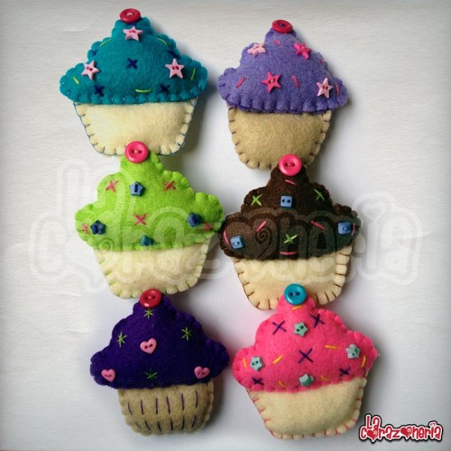 Broches Cupcakes