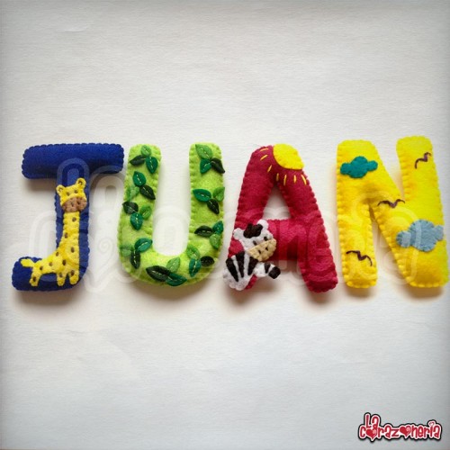 Nombre Decorativo en Fieltro